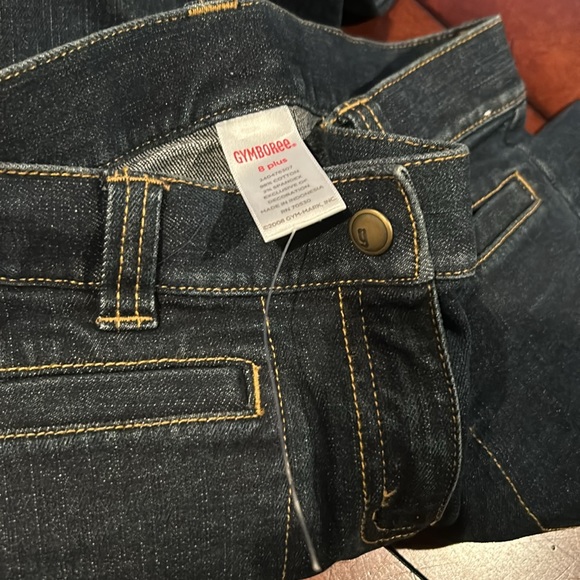 NWOT Gymboree 2008 Winter Snowflake Rhinestone Snowflake Denim Boot cut Jeans 8+ - Picture 14 of 15